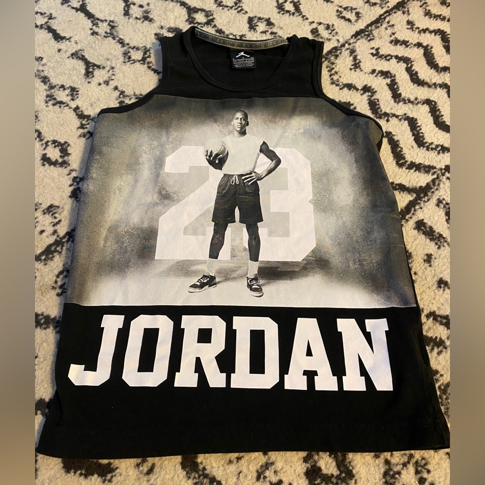 Nike Air Jordan 23 Graphic Michael Jordan's Tank Shirt Boys Size S - Picture 1 of 2
